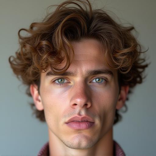 A gentle perm creating a soft, wavy look.